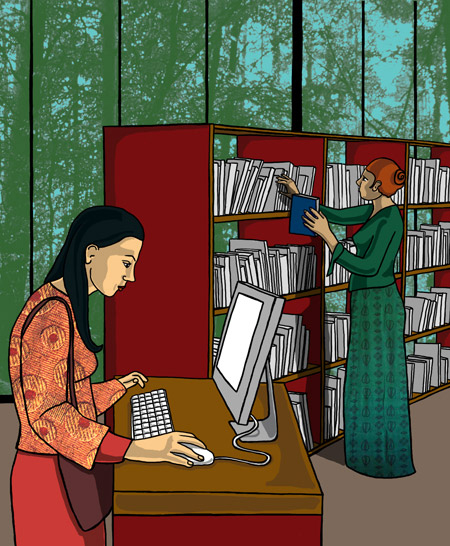 Illustration de la bibliothèque